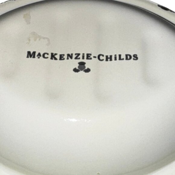 MacKenzie-Childs Courtly Check Enamel Soap Dish - Picture 3 of 5